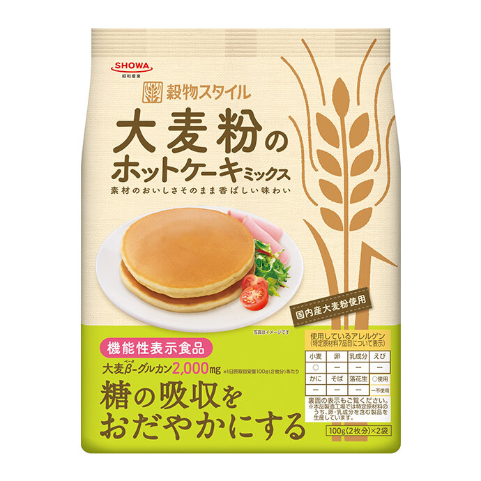 大麦粉のホットケーキミックス ホットケーキミックス 家庭用商品 昭和産業株式会社